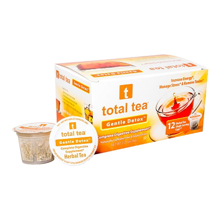 Total Tea Detox thé Kcup | 12 count | Aide w / ballonnements Constipation Perte de poids