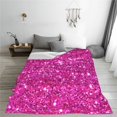 thumbnail image 3 of Yiaed Rose Red Glitter Pattern Fleece Throw Blanket,Fleece Throw Blankets for Couch & Bed All Season Use -80"x60", 3 of 6