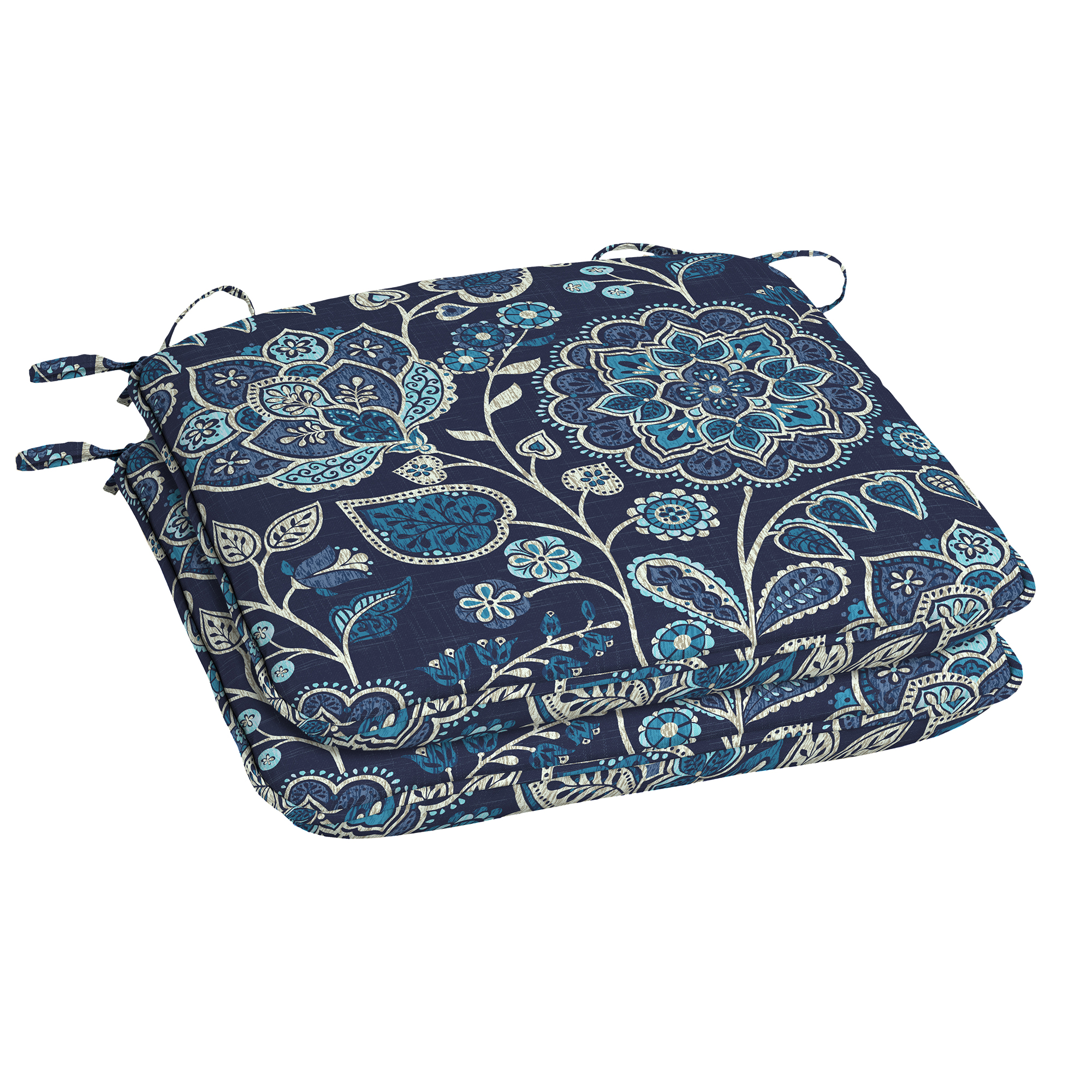 Better Homes & Gardens Jacobean Blue Floral 18 x 19 in. Outdoor