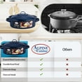 thumbnail image 7 of Alpine Cuisine Enamel Steel Dark Blue Speckle Dutch Oven 5.3 Quart - Non-Stick Coating Dutch Oven Pot with Lid & Eco-Friendly Carrying Handles, Multi-Purpose Cookware Pot for Baking, Roasting, 7 of 7