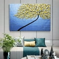 thumbnail image 2 of Oil Painting Wall Art Hand Painted Tree Paintings Home Decoration for Bedroom Livingroom Ready to Hang, 2 of 7
