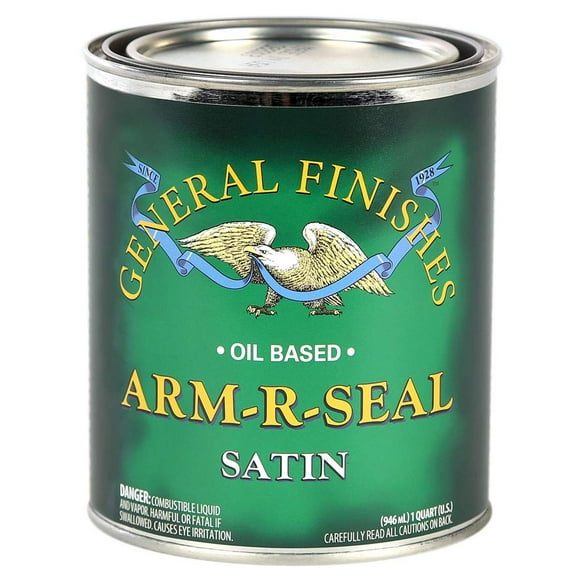 General Finishes Arm-R-Seal Oil Based Topcoat, 1 Quart, Satin