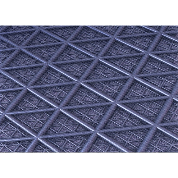 Ahgly Company Indoor Rectangle Patterned Periwinkle Purple Area Rugs, 4' x 6'