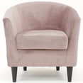 thumbnail image 2 of Fox Hill Trading Windsor 17.5" Traditional Polyester Fabric Club Chair in Pink, 2 of 4
