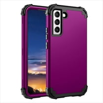 ELEHOLD Rugged Case for Samsung Galaxy S24 Plus Hard PC Soft Silicone Hybrid Shockproof Scratch-Resistant Anti-Fingerprint Slim Thin Case For Samsung Galaxy S24 Plus,Purple