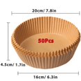 thumbnail image 1 of 50/100Pcs Air Fryer Disposable Paper Non-Stick Airfryer Baking Papers Round Air-Fryer Paper Liners Paper Kitchen Accessories, 1 of 5