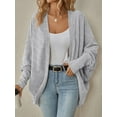 thumbnail image 3 of PTHTECHUS Womens Cardigan Open Front Sweater for Women No Button Knit Cardigan Casual Long Sleeve Outerwear with Pockets, 3 of 7
