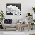 thumbnail image 2 of Delicate White Hydrangea Petals Botanical & Floral Photograph Gallery Wrapped Canvas Print Wall Art, 2 of 7