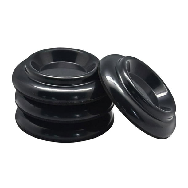 Tazas con ruedas para piano Sunnimix 4 piezas accesorios duraderos protección para muebles de suelo negro