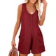 thumbnail image 3 of Mono mujer Mono sin mangas para mujer, pantalones cortos sueltos y bolsillos grandes, ropa casual de una pieza, varios colores, estilo retro de verano, 3 of 5