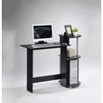 thumbnail image 3 of Escritorio para ordenador Furinno Compact con estantes negro/gris, 3 of 4