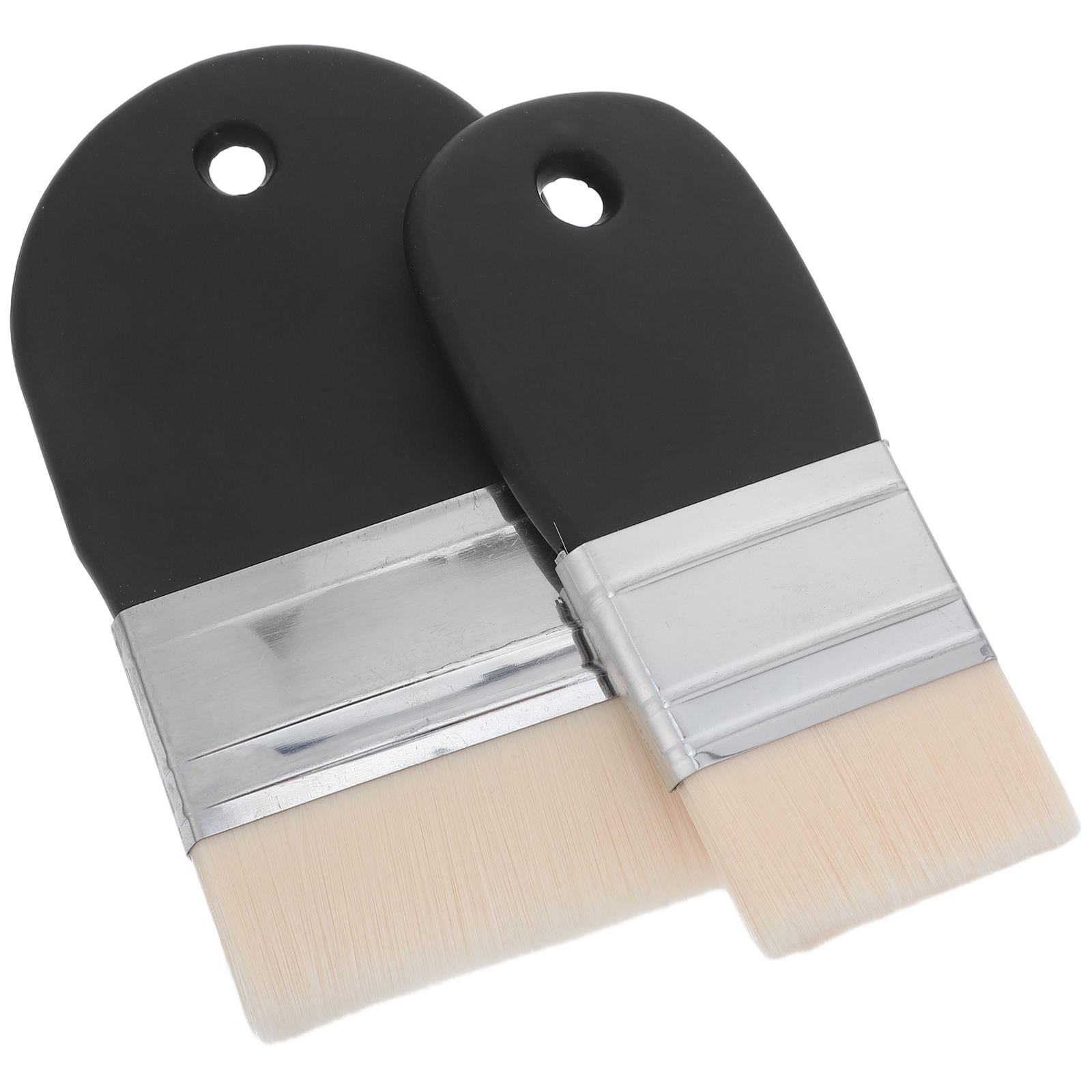 TITINICE 2Pcs Nylon Artist Paint Brushes with Wood Handle for Watercolor and Oil Painting DIY Crafts