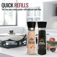 thumbnail image 4 of SALT 84 Salt and Pepper Grinder Set - Adjustable Salt Grinder & Pepper Grinder,  Transparent, 4 of 8
