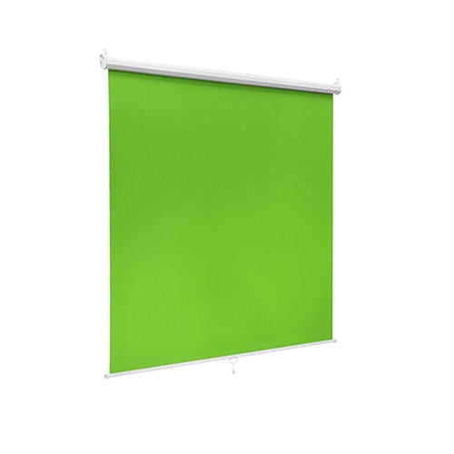 PrimeCables Écran de Projecteur Vert 180x200cm, Grand Projecteur Rétractable Vert pour Jeux en Diffusion en Continu Cinéma Maison
