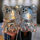 thumbnail image 3 of Estuche para iPhone 11 Pro Max 6.5 YONGSHENG dibujos animados 3D oso de Peluche Dorado con Correa de cadena de metal, 3 of 5