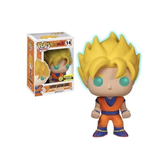 Funko Pop Super Saiyan Goku 14 Glow Exclusive Vinyl Figure