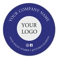 thumbnail image 1 of Printtoo Label Stickers for Small Business -50 RoundCustom Vinyl Waterproof Stickers -Personalized Labels for Handmade, Brand Stickers -Purple & White, 6x6 Inches, 1 of 6