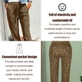 thumbnail image 3 of Pantalones deportivos holgados con cintura elástica, cordón ajustable y bolsillos para mujer, 3 of 5
