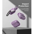 thumbnail image 4 of Ringke Layered Case [Scratch Resistance] Compatible with AirPods Pro 2 Case, Shockproof Cover with Carabiner Designed for AirPods Pro 2nd Generation - Clear Purple, 4 of 9