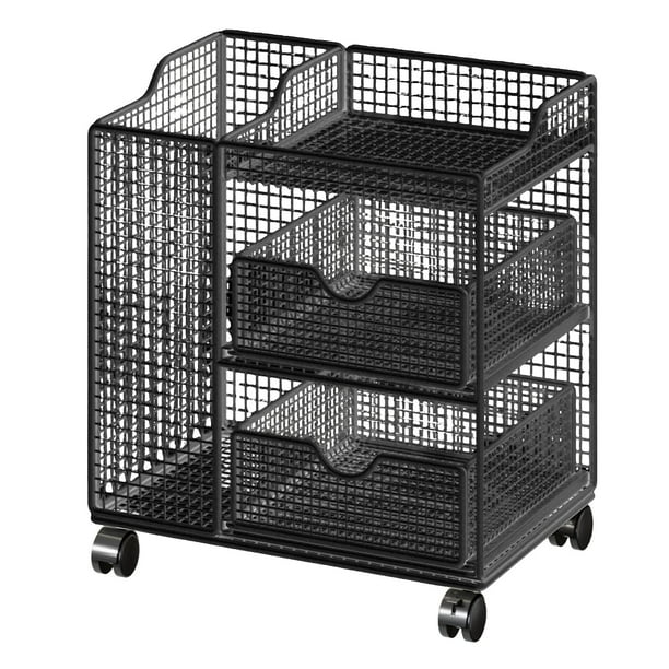 Estante esquinero para almacenamiento de esterillas de yoga móviles, bloque de yoga deportivo, carrito de accesorios de gimnasio Negro