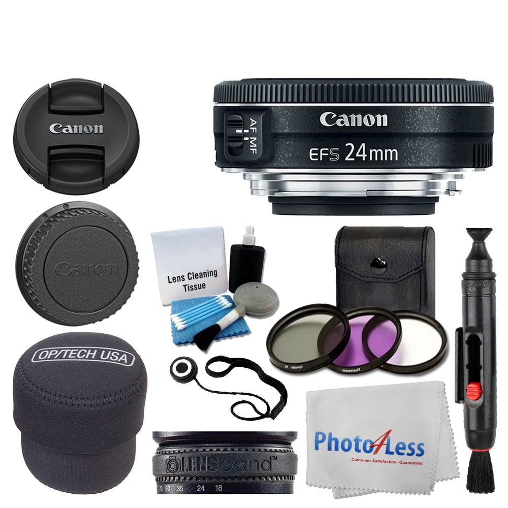 Canon EF 50mm f/1.8 STM Lens + Filter Kit + Lens Band + Cleaning Pen & Cloth