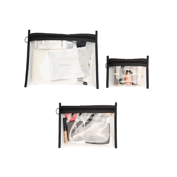 Bolsa de cosméticos de viaje YONGSHENG 3 juegos transparente TPU