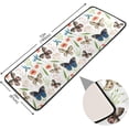 thumbnail image 2 of Dreamtimes Spring Natural Butterfly Hallway Runner Rug 2'x6' Kitchen Rug with Rubber Backing Watercolor Plants Non Slip Entryway Rug Runner Washable Soft Area Rug for Hallway Bedroom Kitchen Decor, 2 of 6