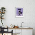 thumbnail image 3 of Stupell Industries Art Deco Disco Coffee Maker over Purple Gray Framed Print Under Glass, 13 x 16, by LISH Creative, 3 of 8