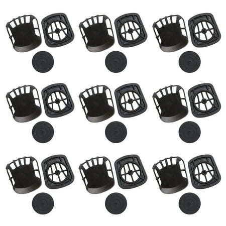 

20Pcs Mask Breather One-Way Breathing Sealing Gasket Mask Mask Accessories Black