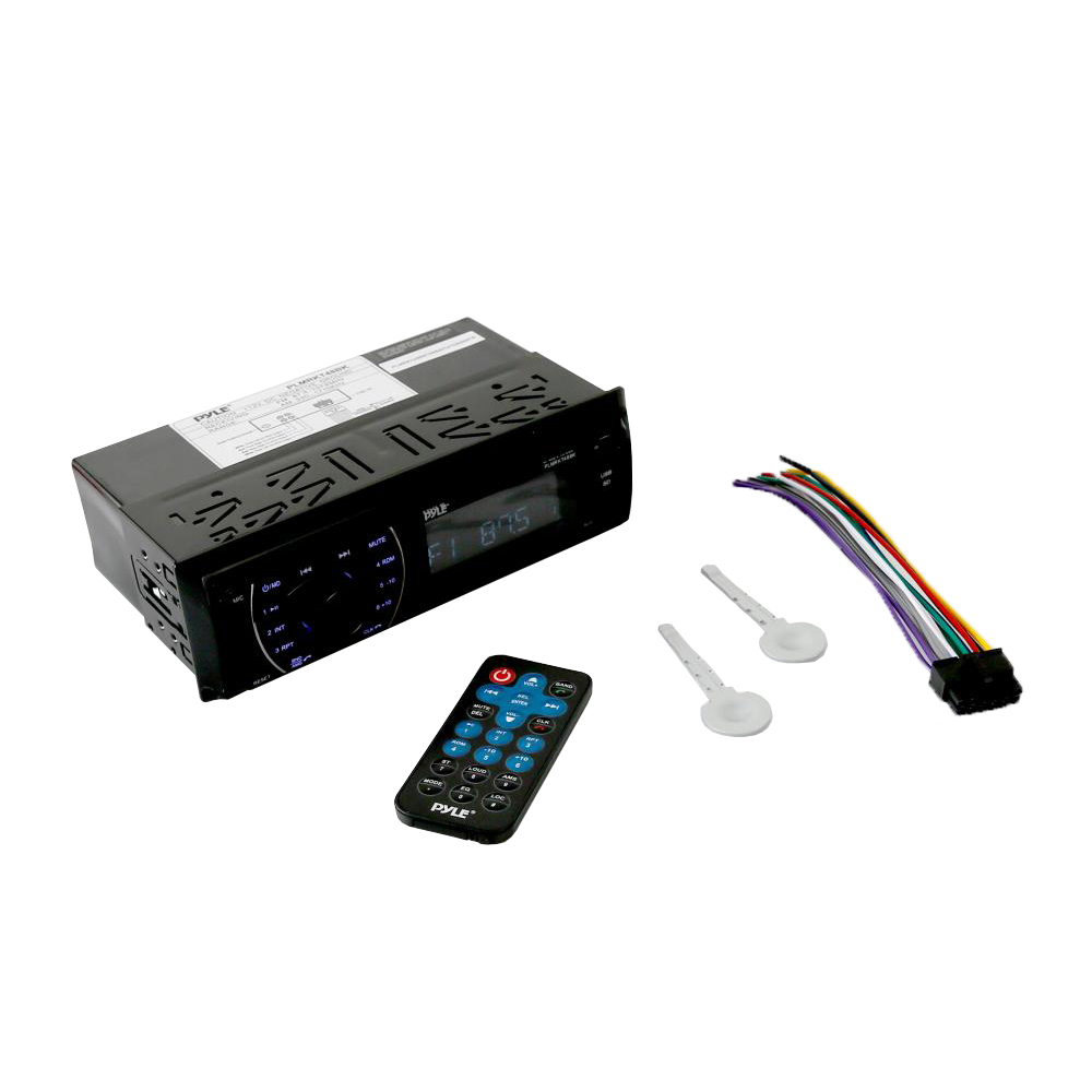 BT Marine Receiver Stereo, Hands-Free Calling, cord free Streaming, MP3/USB/SD Readers, AM/FM Radio (Black) - image 4 of 5