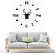 thumbnail image 1 of Reloj DE pared LIUYMXG diseño moderno con espejo cabeza DE ciervo negro, 1 of 5