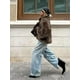 thumbnail image 4 of Chaqueta de piel sintética para mujer, abrigo corto de manga larga con solapa, color liso, moda de invierno, 2024, 4 of 5