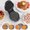 Black, variant on Mini Waffle Maker - Mini Machine For Creative Homemade Snacks, Favorite Gifts, Printed Designs (donuts, Hearts, Circles, Round Waffles), Non Stick Ironing, Red, Blue, Black