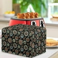 thumbnail image 3 of TSOVTHRID Boho Mandala Flower Print 2 Slice Toaster Covers Washable Bread Machine Oven Cover Dust-proof Fingerprint Protection Kitchen Bakeware Protector, 3 of 8