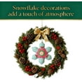 thumbnail image 4 of Christmas Snowflake Felt Ornament Kit, DIY Felt Tree Handmade Crafts Kit with Pre-Cut Felts & Threads for Holiday Crafts, Christmas Tree Decoration (5 PCS ),1 PCS b, 4 of 7