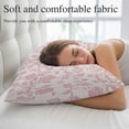 thumbnail image 5 of Farmhouse Pink Pillow Covers 12"x20", Vintage Flower Leaf Botanical Plant Soft Brushed Microfiber Breathable Throw Pillow Covers, Decorative Pillowcase with Zipper for Couch Sofa Bedroom Living Room, 5 of 9