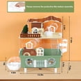 Picture of Acrylic Hamster Cage Large Hamster Habitat Dwarf Hamster Enclosure, 13. ...