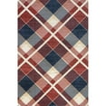 thumbnail image 2 of nuLOOM Anastasia High-Low Plaid Area Rug, 5' x 8', Red, 2 of 9