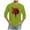 Green, variant on Men's Big and Tall Halloween Tshirts 3/4 Length Sleeve Crewneck Holiday Casual T-Shirts Funny Graphic Tee Tops Green XXXXL