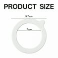 thumbnail image 2 of ACDANC 10 Pcs/Set Jar Seals Gaskets Easy to Replace Food Grade Environmentally Friendly Portable Sealing Rings Leak Proof O Shape No Odor Lightweight Mason Jar Silicone Ring for Home, 2 of 7