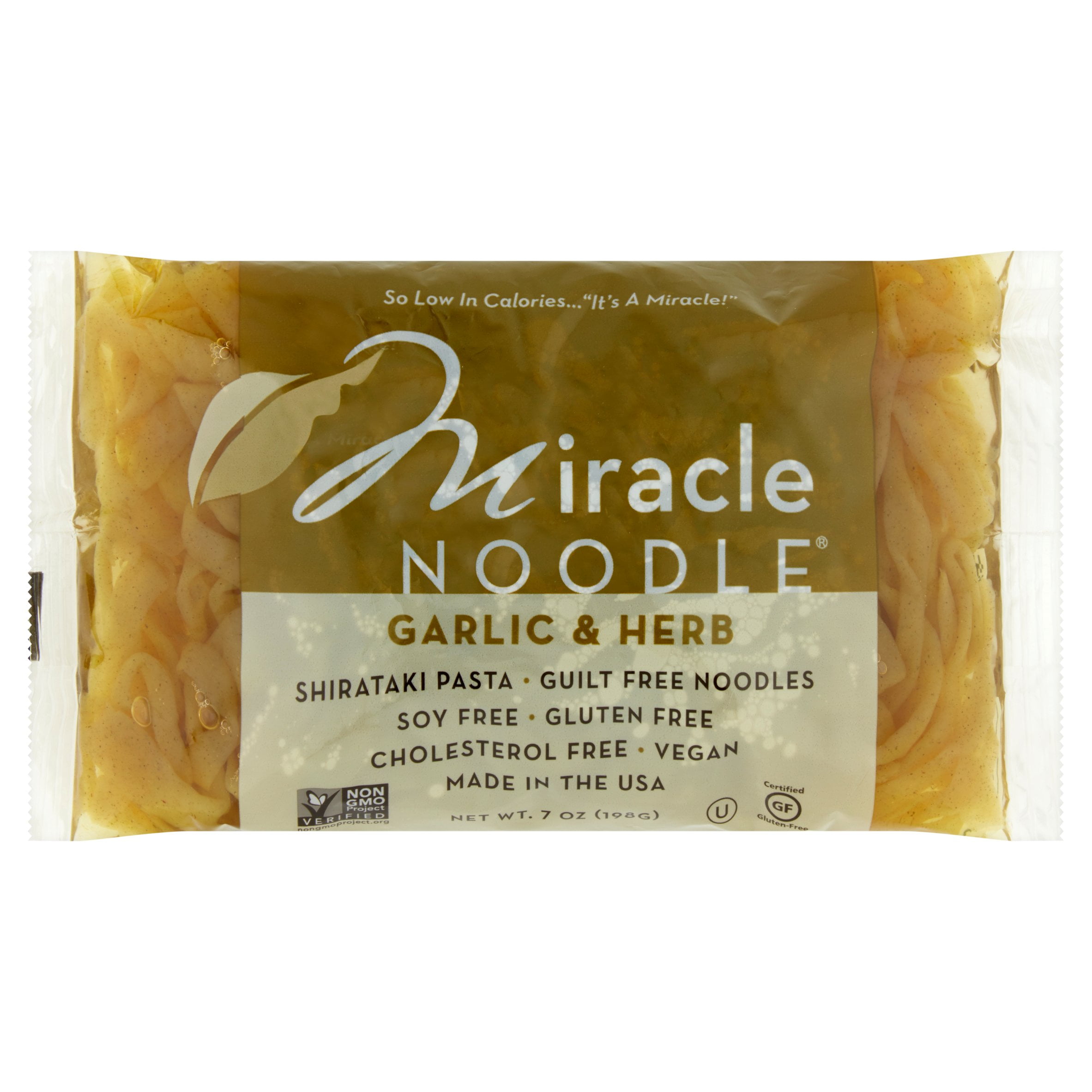 Miracle Noodle Noodle Fettcni Grlc & Hrb,7 Oz (Pack Of 6)