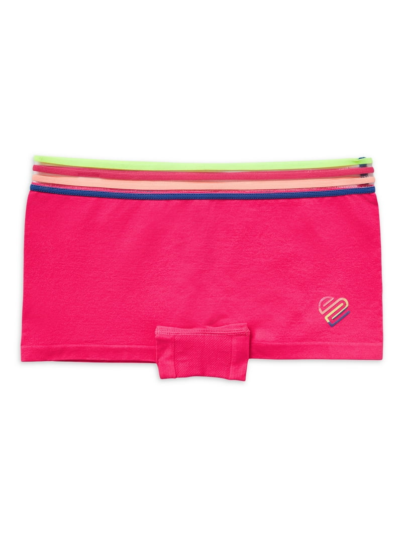 Justice Girls Boy Short Underwear, 5-Pack Sizes 6-16