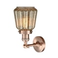 thumbnail image 2 of 203-AC-G146 Innovations Lighting Chatham - 1 Light Wall Sconce In Art Deco Style-12 Inches Tall and 7 Inches Wide-Antique Copper Finish-Mercury Glass, 2 of 2