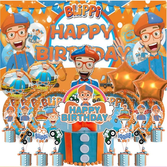 Party Supplies Decor Tableware Backdrop Banner Cake Topper Balloons Birthday Decorations