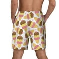 thumbnail image 4 of Fotbe Cute Ice Cream Men’s Swim Trunks Quick Dry Swim Shorts Board Shorts with Mesh Lining-Small, 4 of 9
