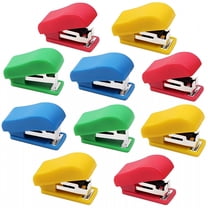 CCOCC 10 Set Mini Office Stapler with 10# Staples,Small Hand Stapler Portable Desktop Stapler Student Stapler