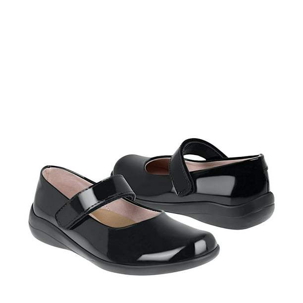 ZAPATOS ESCOLARES NIÑA STYLO 6006 CHAROL NEGRO