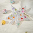 thumbnail image 5 of Maca yellow 8cm specifications Christmas decoration holiday scene layout Christmas tree ornaments dress up handmade diy Maca Christmas ball small, 5 of 5