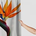 thumbnail image 3 of Orinice  Flower Shower Curtain,Strelitzia Tropical Paradise Orange Arrows Bird Bloom Botanical Shower Curtains for Bathroom with 12 Hooks 69x72, 3 of 7