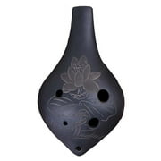 Panda Superstore PS-MUS11973001-KARY01822 6 Holes Plastic Ocarina for Child, Red